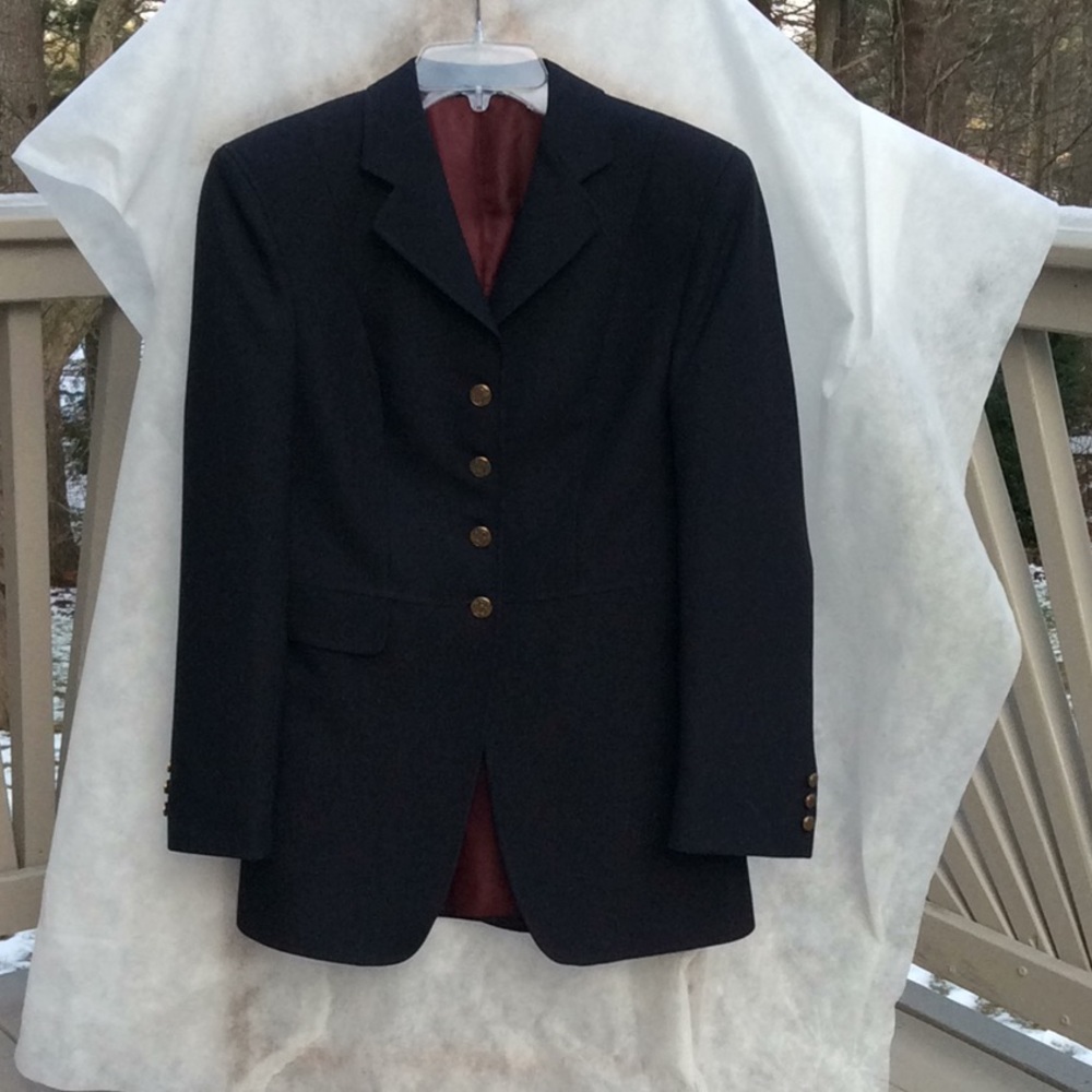 Cavallo Equestrian Show Coat Navy Dressage - Picture 2 of 9
